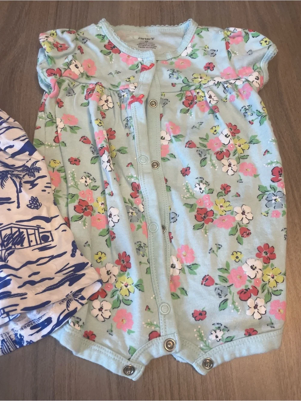 3 Piece Baby Girl Summer Outfit Lot Size 6 Months Romper Dress Bodysuit